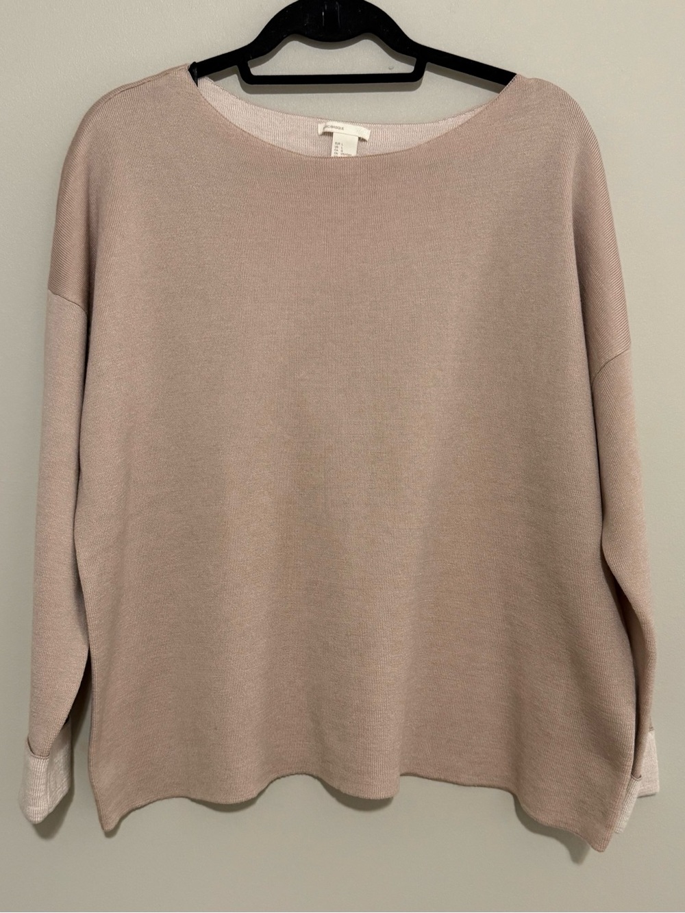 H&M Women's Scoopneck Sweater in Dusty Pink